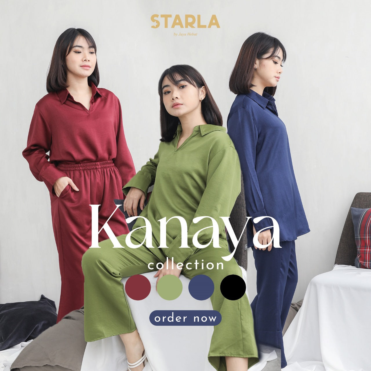 Kanaya One Set Piyama Baju Tidur Wanita Dewasa