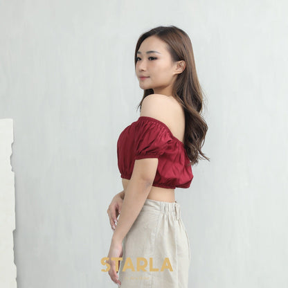 Ghania Korean Tanktop Crop Wanita